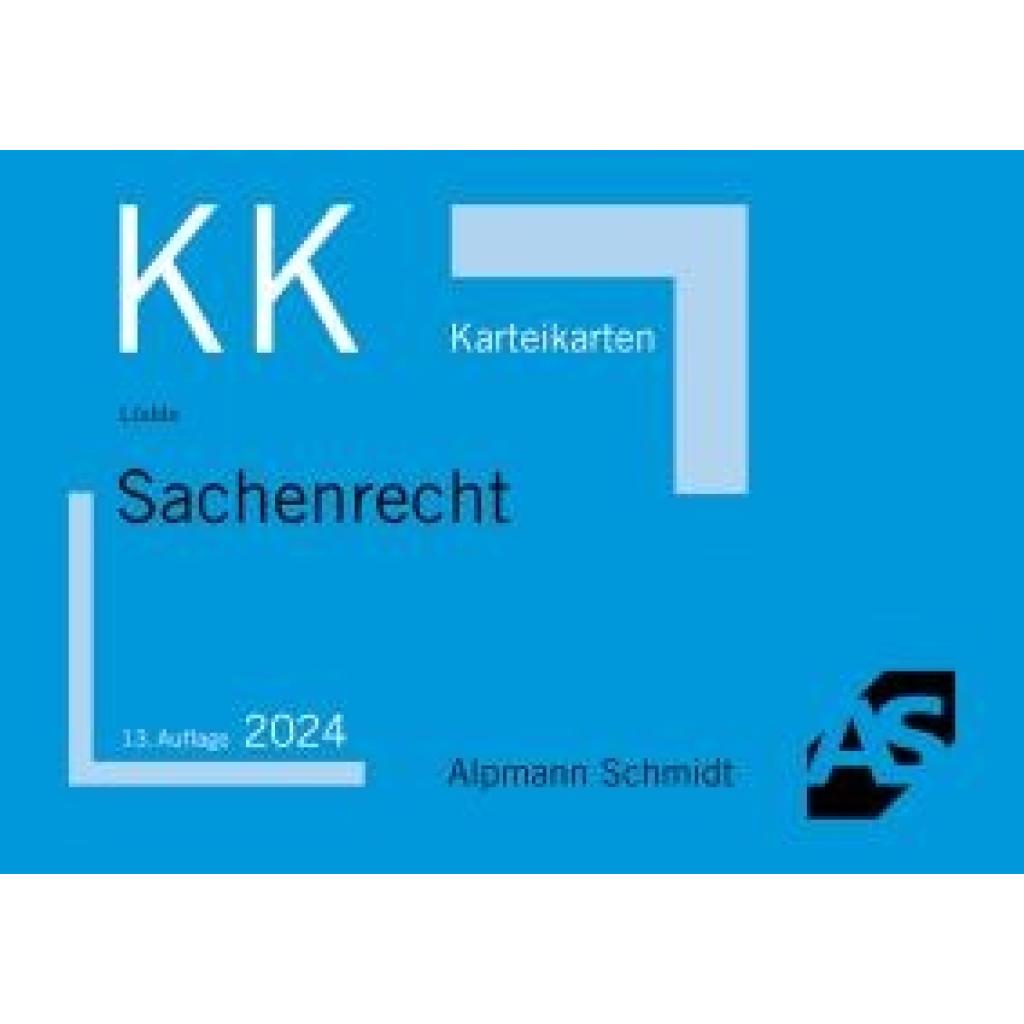 Lüdde, Jan Stefan: Karteikarten Sachenrecht