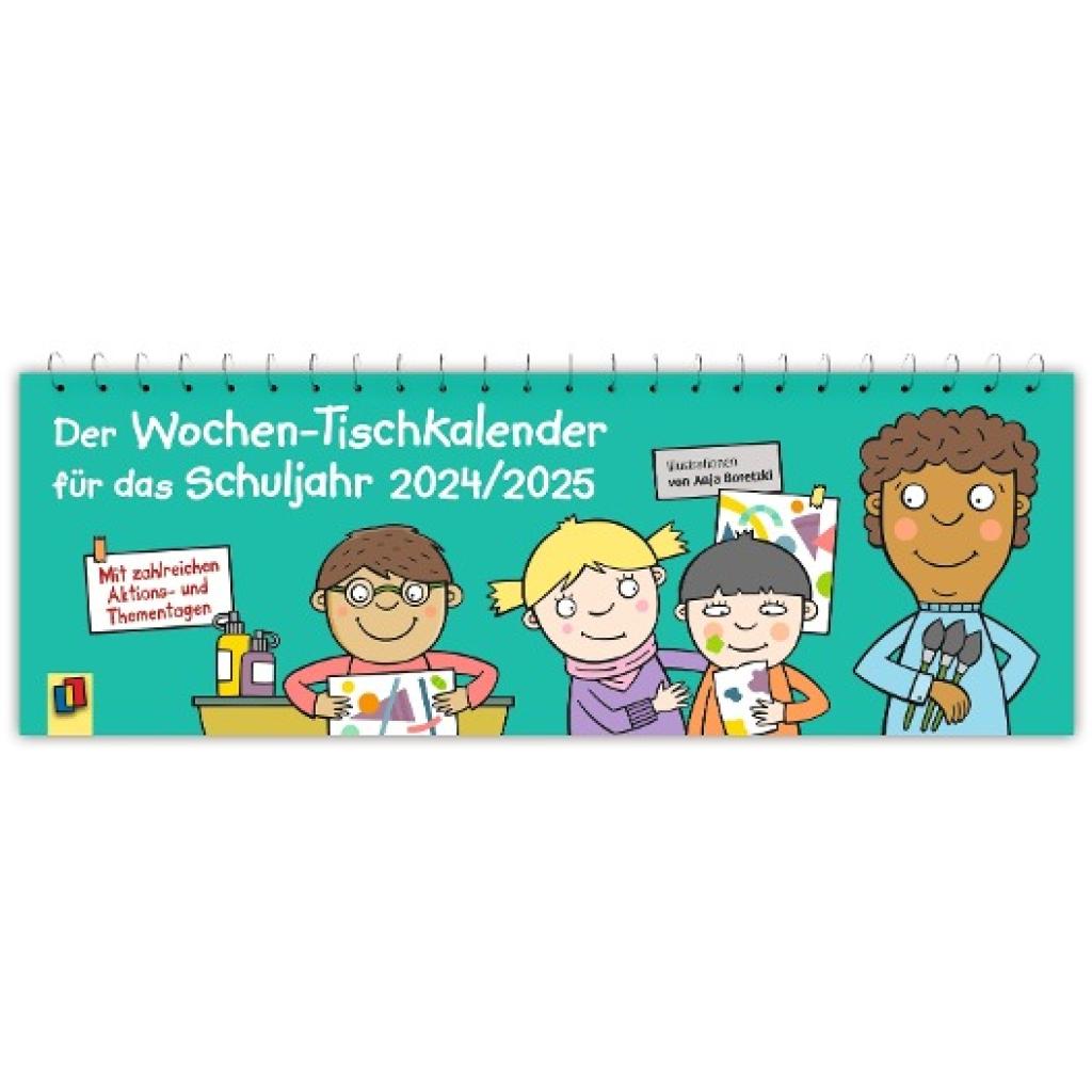 Der Wochen-Tischkalender für das Schuljahr 2024/2025