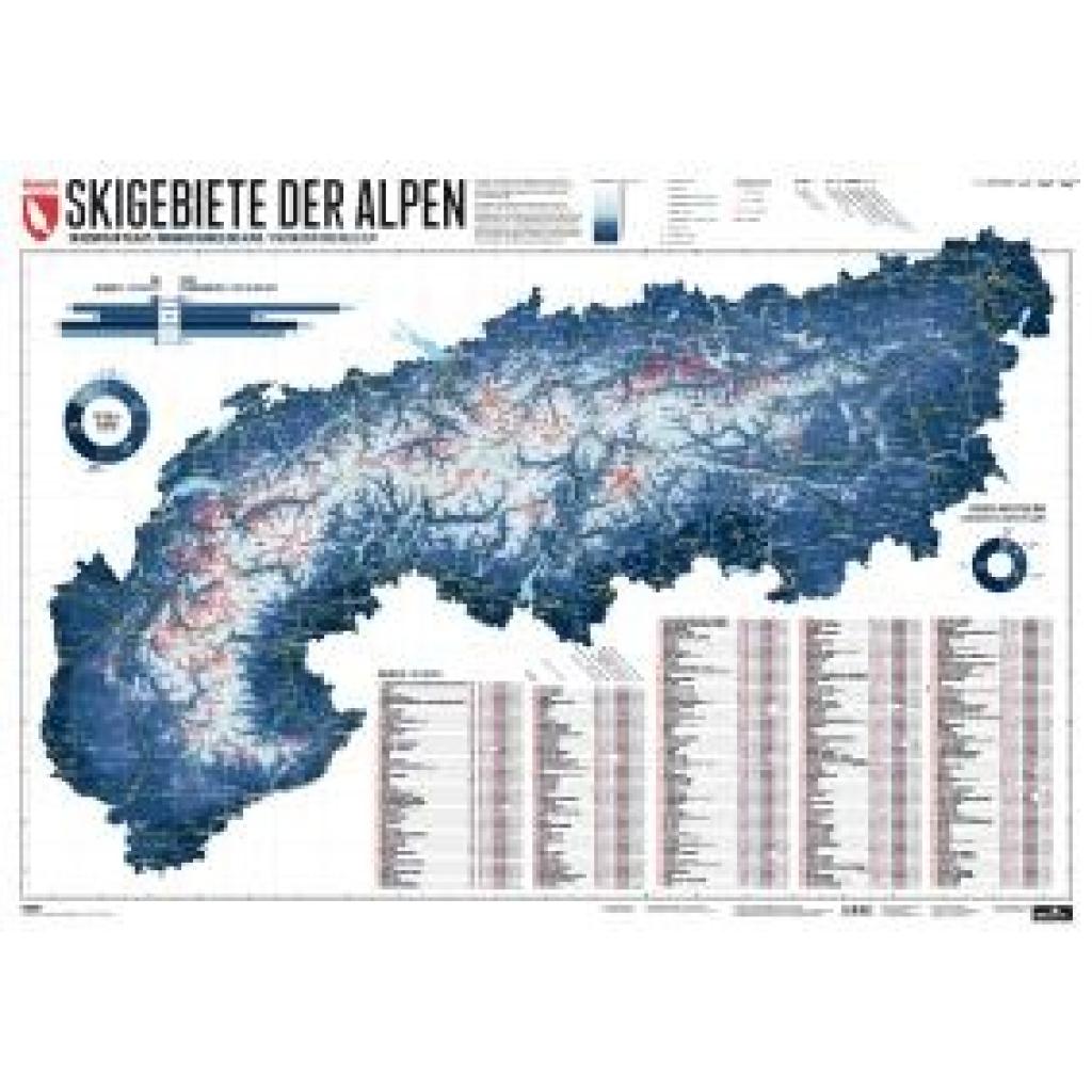 9783946719434 - 266 Skigebiete der Alpen - Stefan Spiegel Lana Bragin Karte (im Sinne von Landkarte)