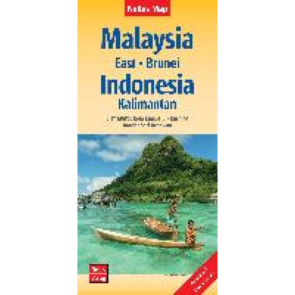 Malaysia: East - Brunei - Indonesia: Kalimantan 1:1 500 000