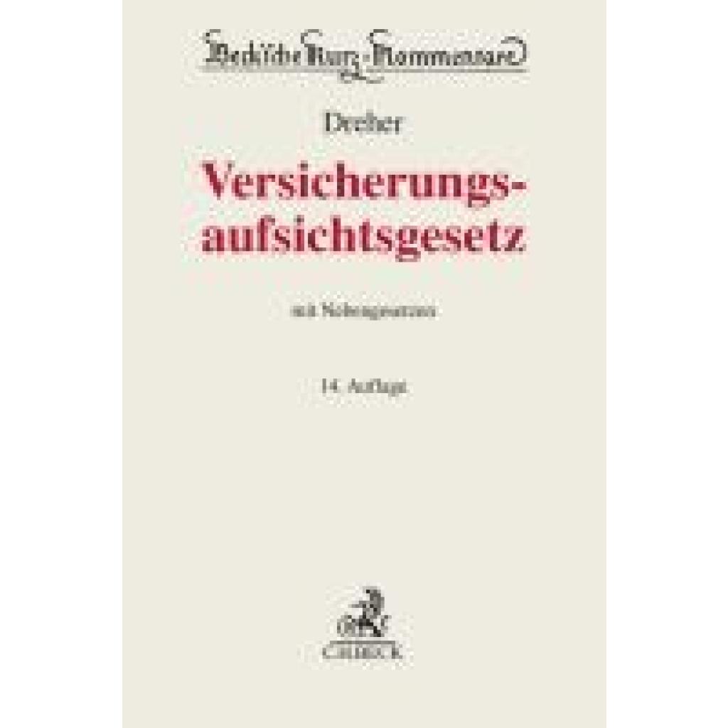 9783406789540 - Versicherungsaufsichtsgesetz