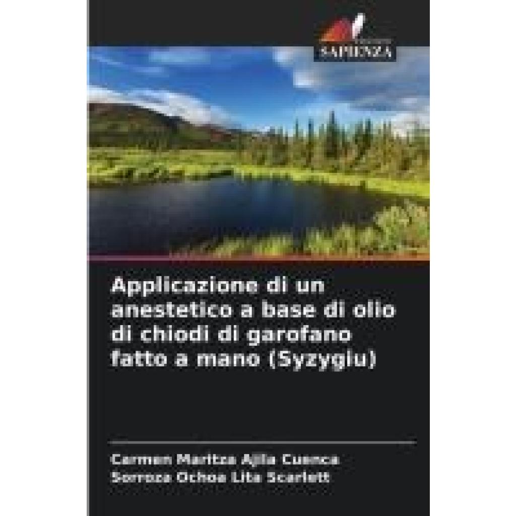 Ajila Cuenca, Carmen Maritza: Applicazione di un anestetico a base di olio di chiodi di garofano fatto a mano (Syzygiu)