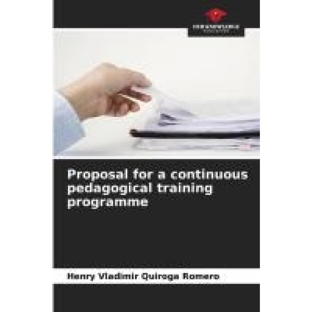 Quiroga Romero, Henry Vladimir: Proposal for a continuous pedagogical training programme