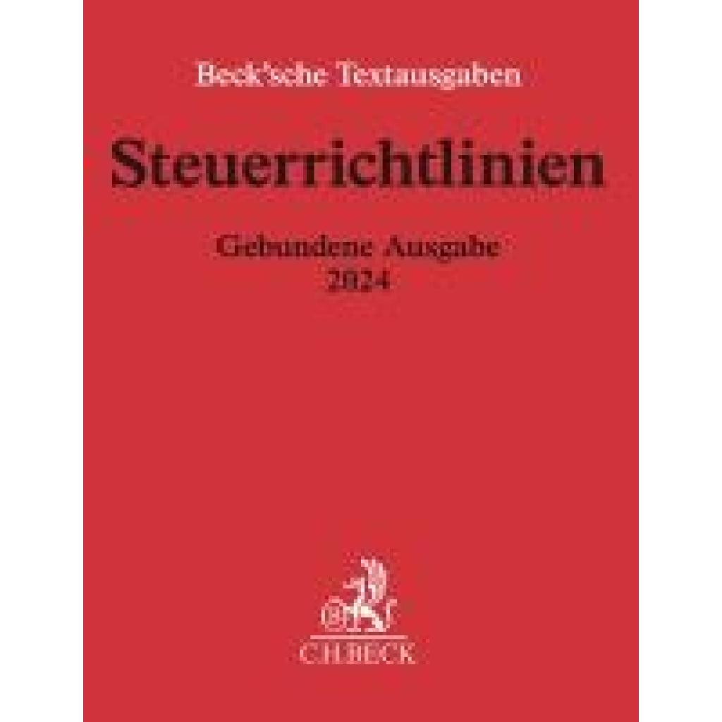 9783406817144 - Steuerrichtlinien Gebundene Ausgabe 2024