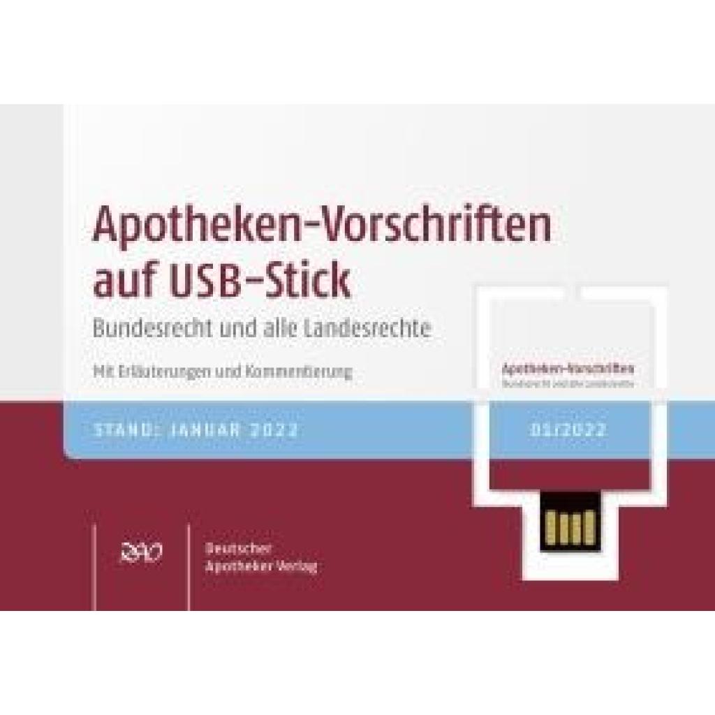 Apotheken-Vorschriften auf USB-Stick V2/2023