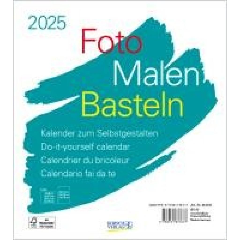 Foto-Malen-Basteln Bastelkalender weiß 2025