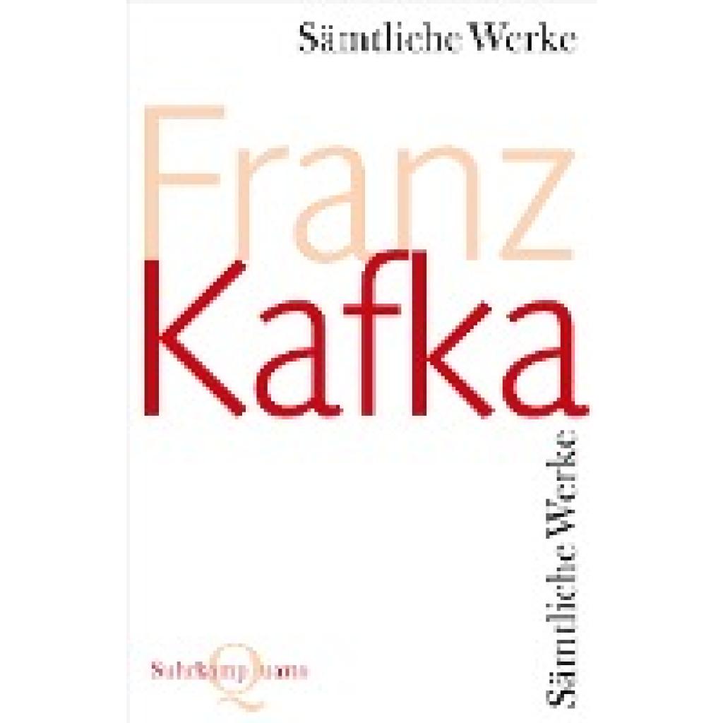 9783518420010 - Suhrkamp Quarto   Sämtliche Werke - Franz Kafka Kartoniert (TB)