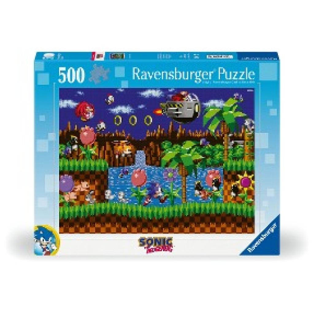 Ravensburger Puzzle 12001135 - Sonic - 500 Teile Sonic the Hedgehog Puzzle für Erwachsene und Kinder ab 12 Jahren