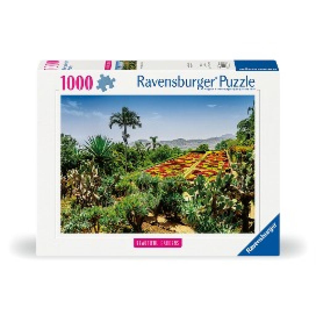Ravensburger Puzzle 12000853, Beautiful Gardens - Botanischer Garten, Madeira - 1000 Teile Puzzle für Erwachsene und Kin