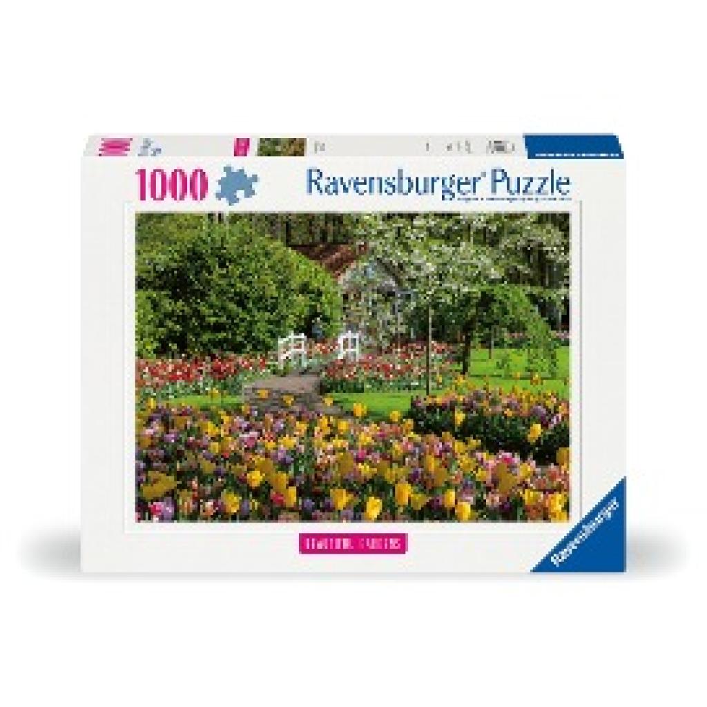 Ravensburger Puzzle 12000851, Beautiful Gardens - Keukenhof Gardens, Niederlande - 1000 Teile Puzzle für Erwachsene und 