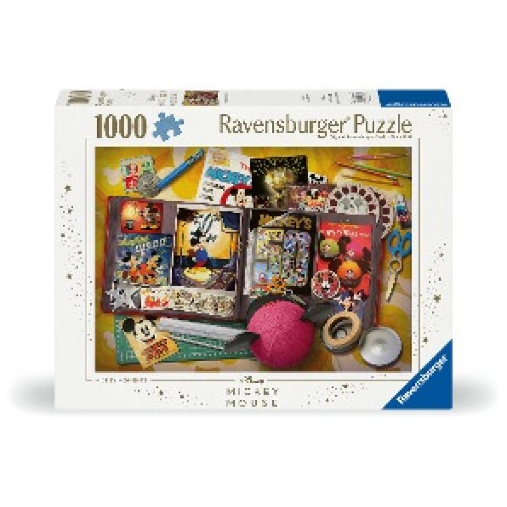 Ravensburger Puzzle 12000843 - 1970 Mickey Moments - 1000 Teile Disney Puzzle für Erwachsene und Kinder ab 14 Jahren