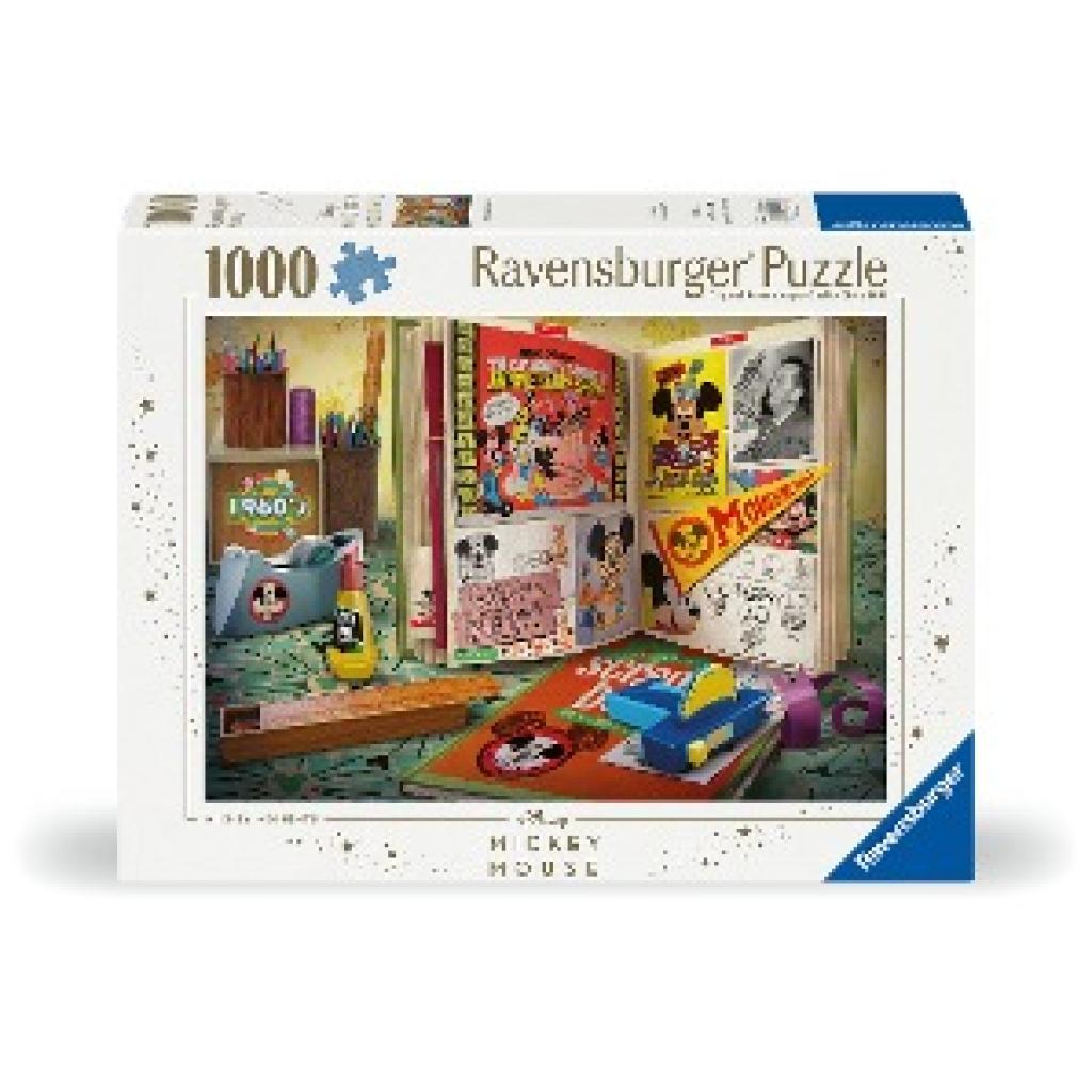 Ravensburger Puzzle 12000842 - 1960 Mickey Moments - 1000 Teile Disney Puzzle für Erwachsene und Kinder ab 14 Jahren
