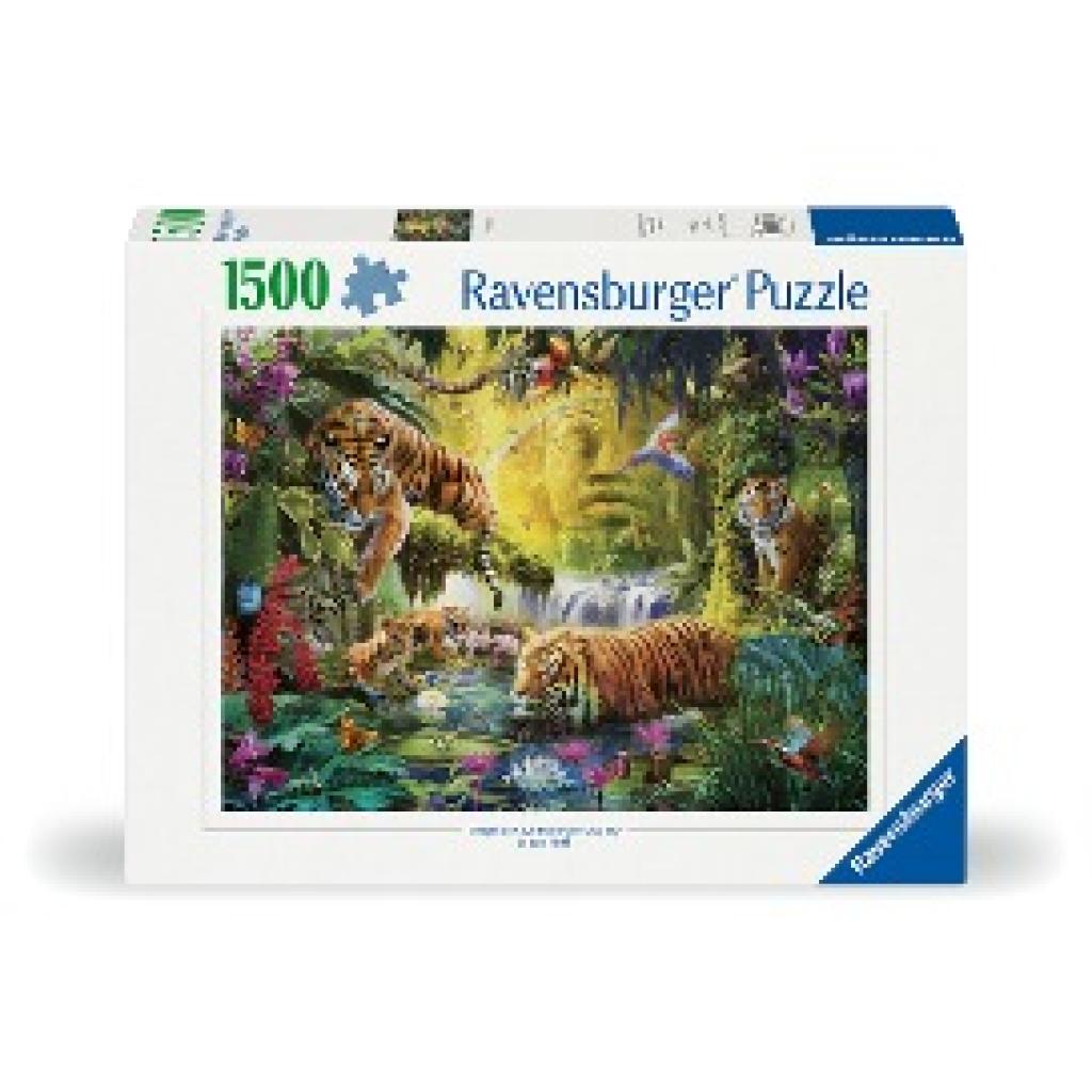 Ravensburger Puzzle 12000696 - Idylle am Wasserloch - 1500 Teile Puzzle für Erwachsene und Kinder ab 14 Jahren, Puzzle m