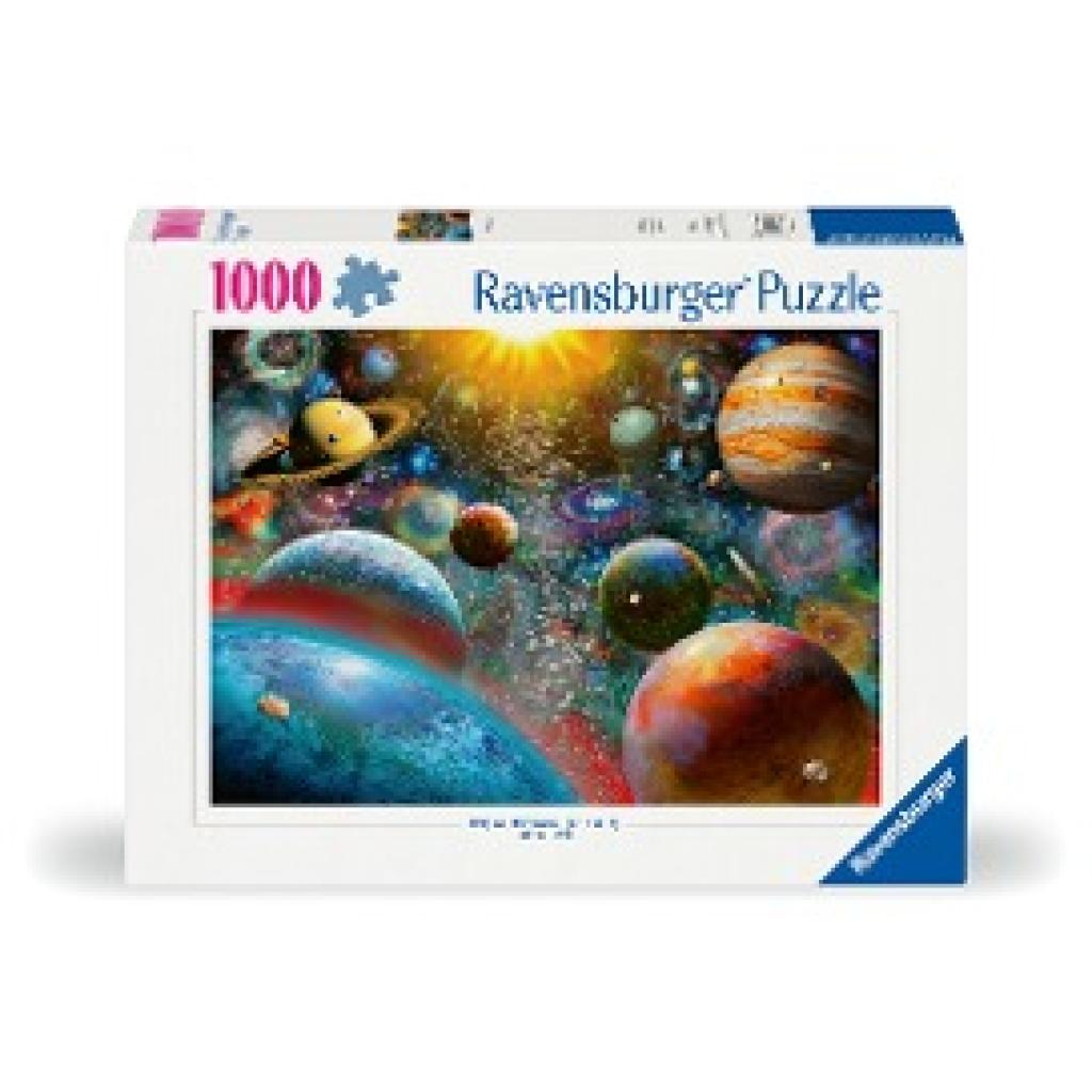 Ravensburger Puzzle 12000686 - Planeten - 1000 Teile Puzzle für Erwachsene und Kinder ab 14 Jahren, Puzzle mit Weltall-M