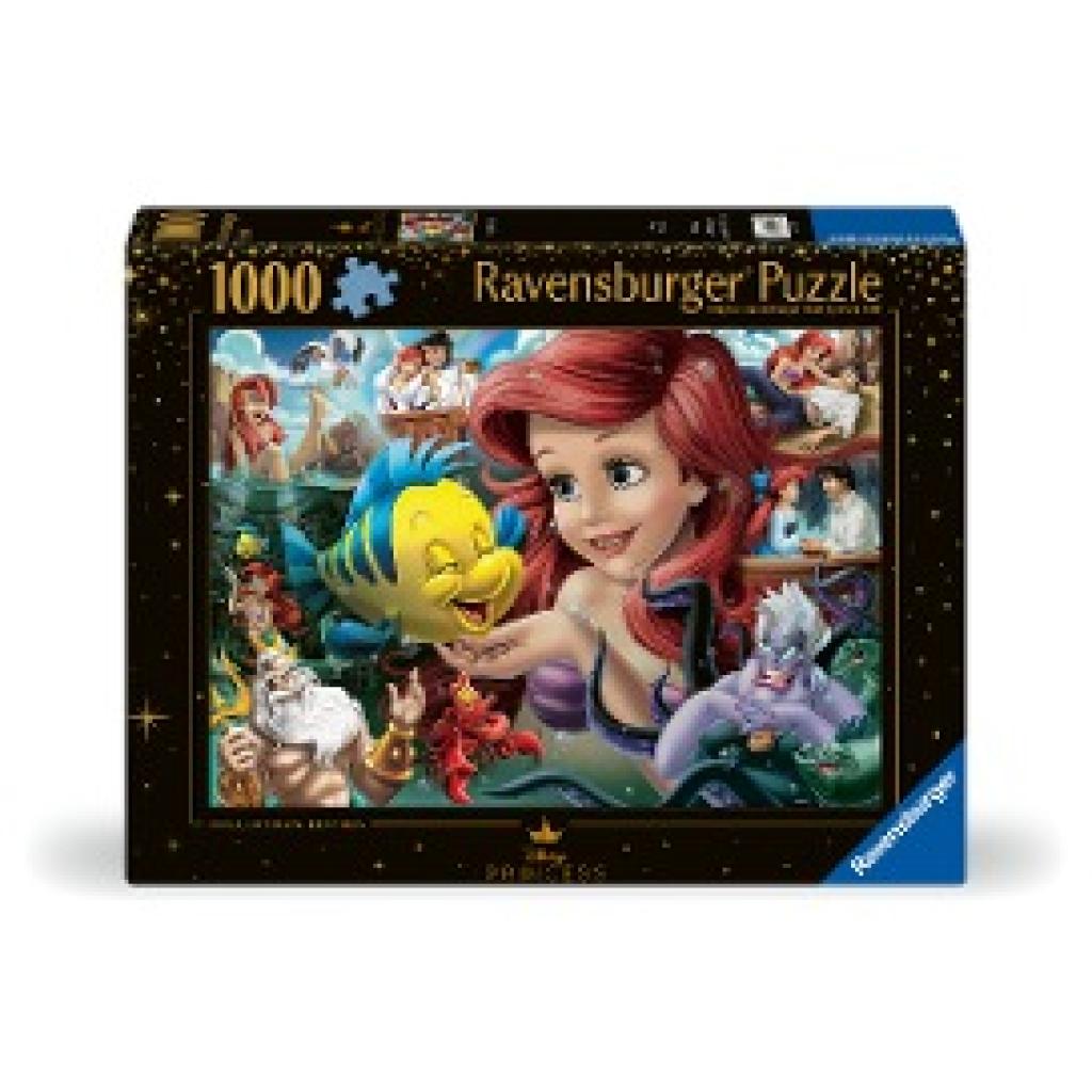 Ravensburger Puzzle 12000567 - Arielle, die Meerjungfrau - 1000 Teile Disney Puzzle für Erwachsene und Kinder ab 14 Jahr