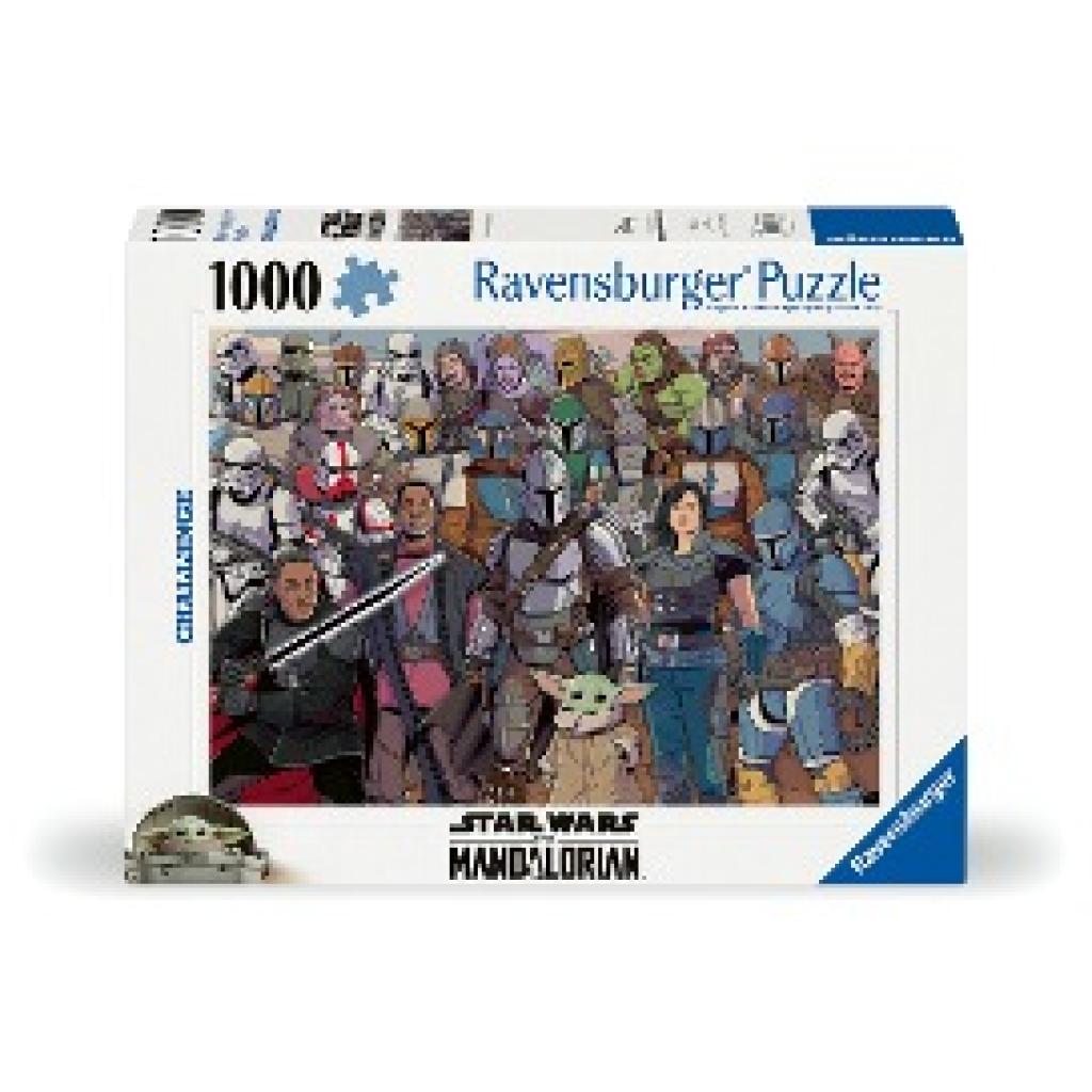 Ravensburger Puzzle 12000536 - Challenge Star Wars Mandalorian - 1000 Teile Puzzle für Erwachsene und Kinder ab 14 Jahre