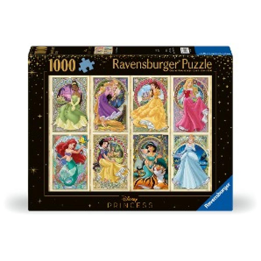 Ravensburger Puzzle 12000497 - Nouveau Art Prinzessinnen - 1000 Teile Disney Puzzle für Erwachsene und Kinder ab 14 Jahr