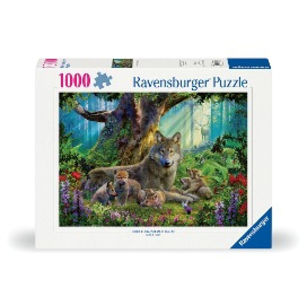 Ravensburger Puzzle 12000477 - Wölfe im Wald - 1000 Teile Puzzle für Erwachsene und Kinder ab 14 Jahren, Puzzle mit Wölf