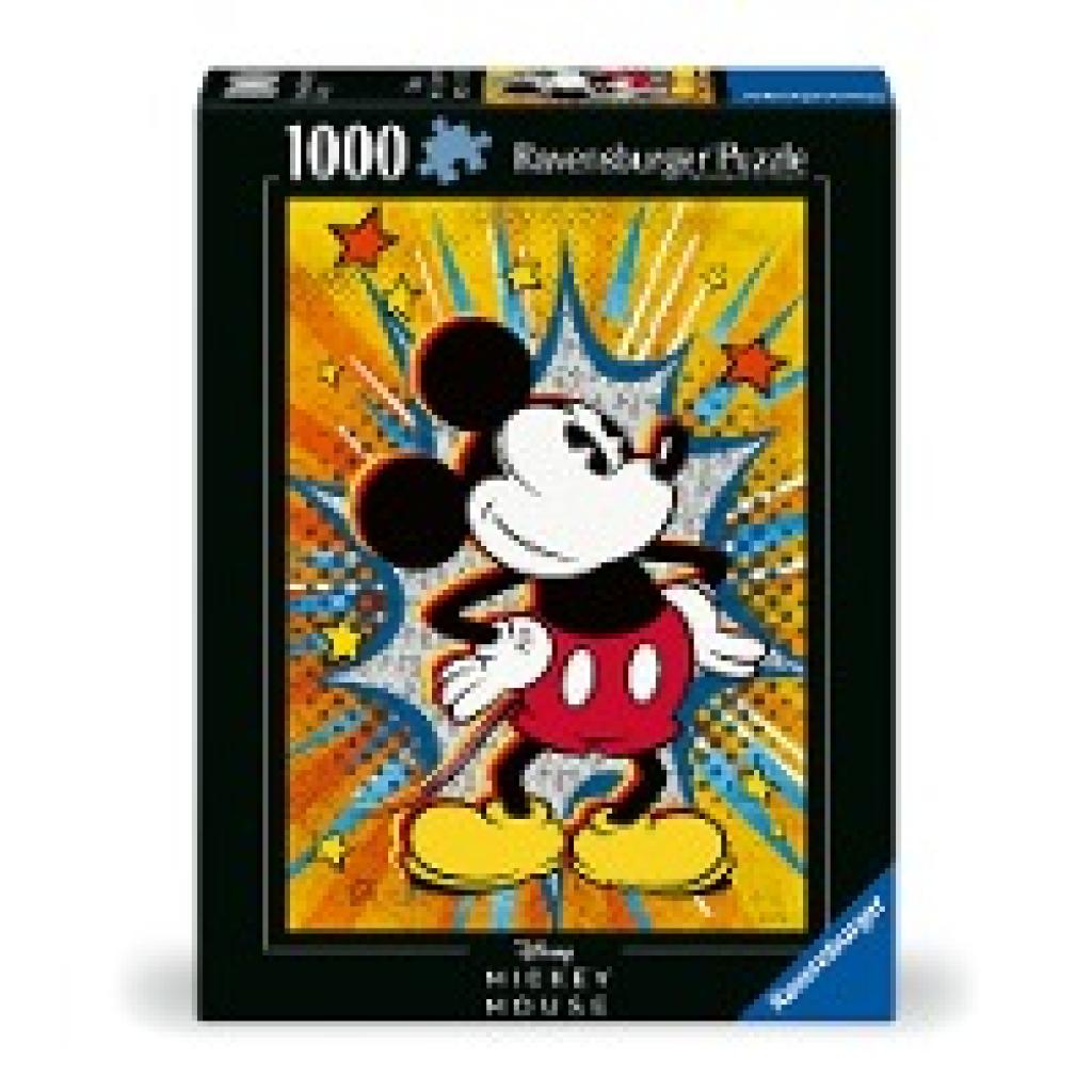 Ravensburger Puzzle 12000472 - Retro Mickey - 1000 Teile Disney Puzzle für Erwachsene und Kinder ab 14 Jahren