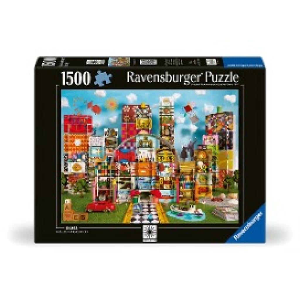 Ravensburger Puzzle 12000434 - Eames House of Cards Fantasy - 1500 Teile Puzzle für Erwachsene und Kinder ab 14 Jahren