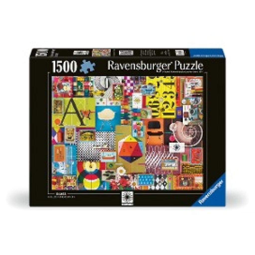 Ravensburger Puzzle 12000428 - Eames House of Cards - 1500 Teile Puzzle für Erwachsene und Kinder ab 14 Jahren