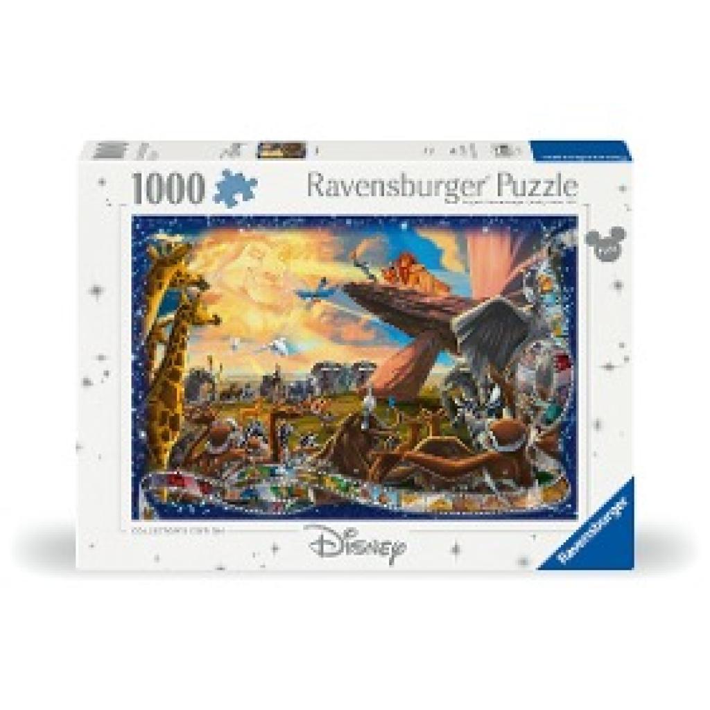 Ravensburger Puzzle 12000321 - Der König der Löwen - 1000 Teile Disney Puzzle für Erwachsene und Kinder ab 14 Jahren