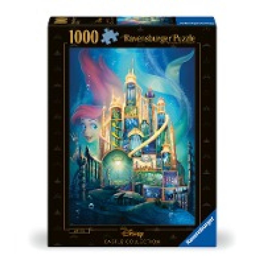 Ravensburger Puzzle 12000265 - Arielle - 1000 Teile Disney Castle Collection Puzzle für Erwachsene und Kinder ab 14 Jahr