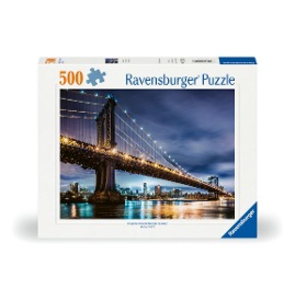 Ravensburger Puzzle 12000224 - New York - die Stadt, die niemals schläft - 500 Teile Puzzle für Erwachsene und Kinder ab