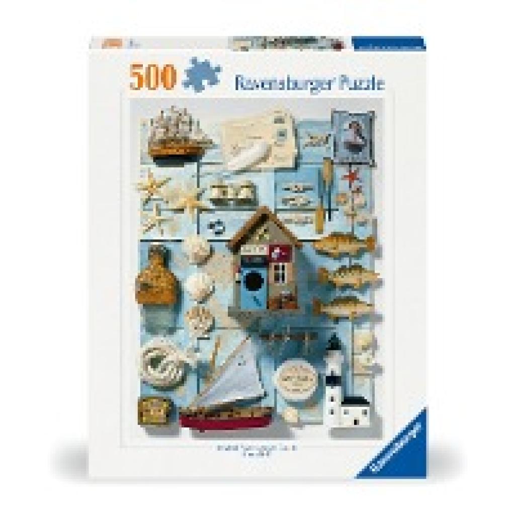 Ravensburger Puzzle 12000223 - Maritimes Flair - 500 Teile Puzzle für Erwachsene und Kinder ab 12 Jahren