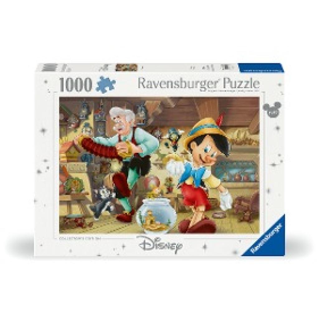 Ravensburger Puzzle 12000108 - Pinocchio - 1000 Teile Disney Puzzle für Erwachsene und Kinder ab 14 Jahren