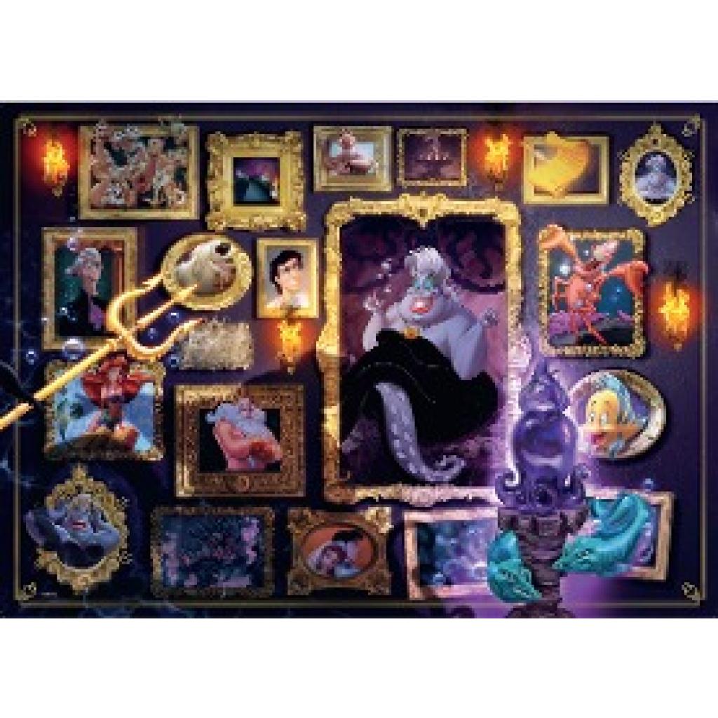 Ravensburger Puzzle 1000 Teile 12000039 - Disney Villainous Ursula - Die beliebten Charaktere aus Arielle als Puzzle für