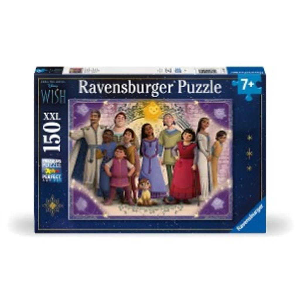 Ravensburger Kinderpuzzle 12001049 - Wünsche werden wahr - 150 Teile XXL Disney Wish Puzzle für Kinder ab 7 Jahren