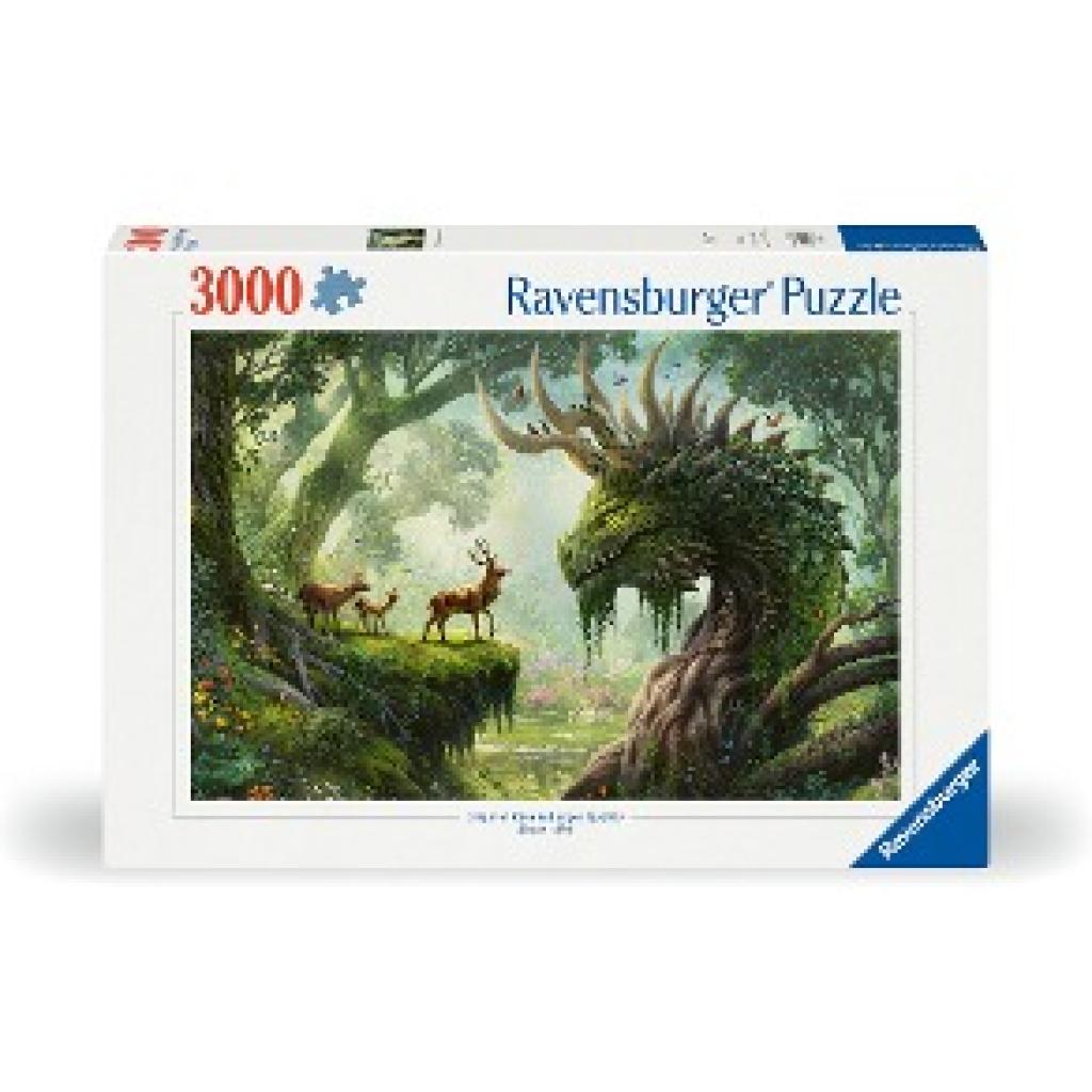 4005555008088 - Ravensburger Puzzle 12000808 - Der Walddrache erwacht - 3000 Teile Puzzle für Erwachsene ab 14 Jahren