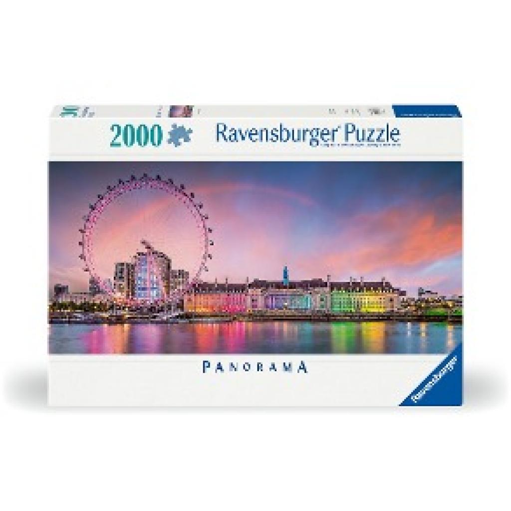 Ravensburger Puzzle 12000805 - Kunterbuntes London - 2000 Teile Puzzle für Erwachsene ab 14 Jahren