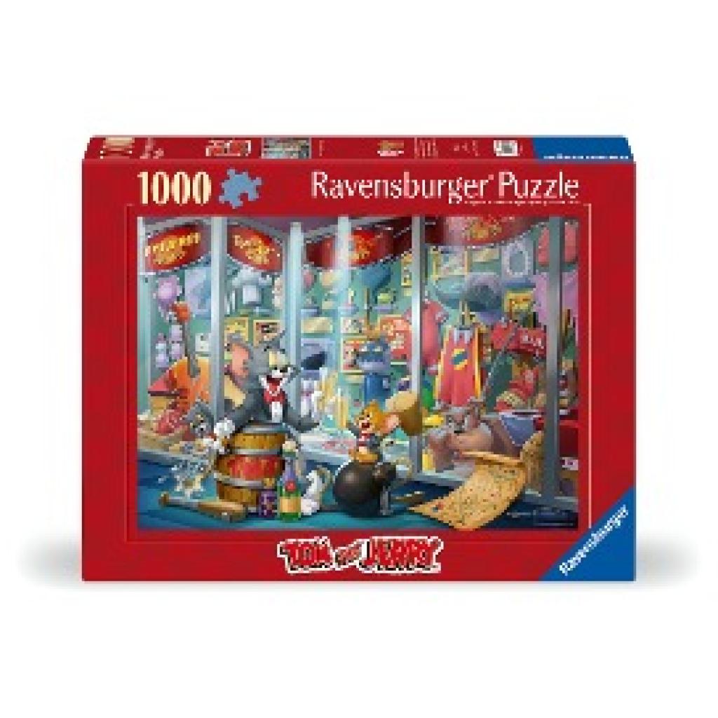 Ravensburger Puzzle 12000408 - Ruhmeshalle von Tom & Jerry - 1000 Teile Tom & Jerry Puzzle für Erwachsene und Kinder ab 