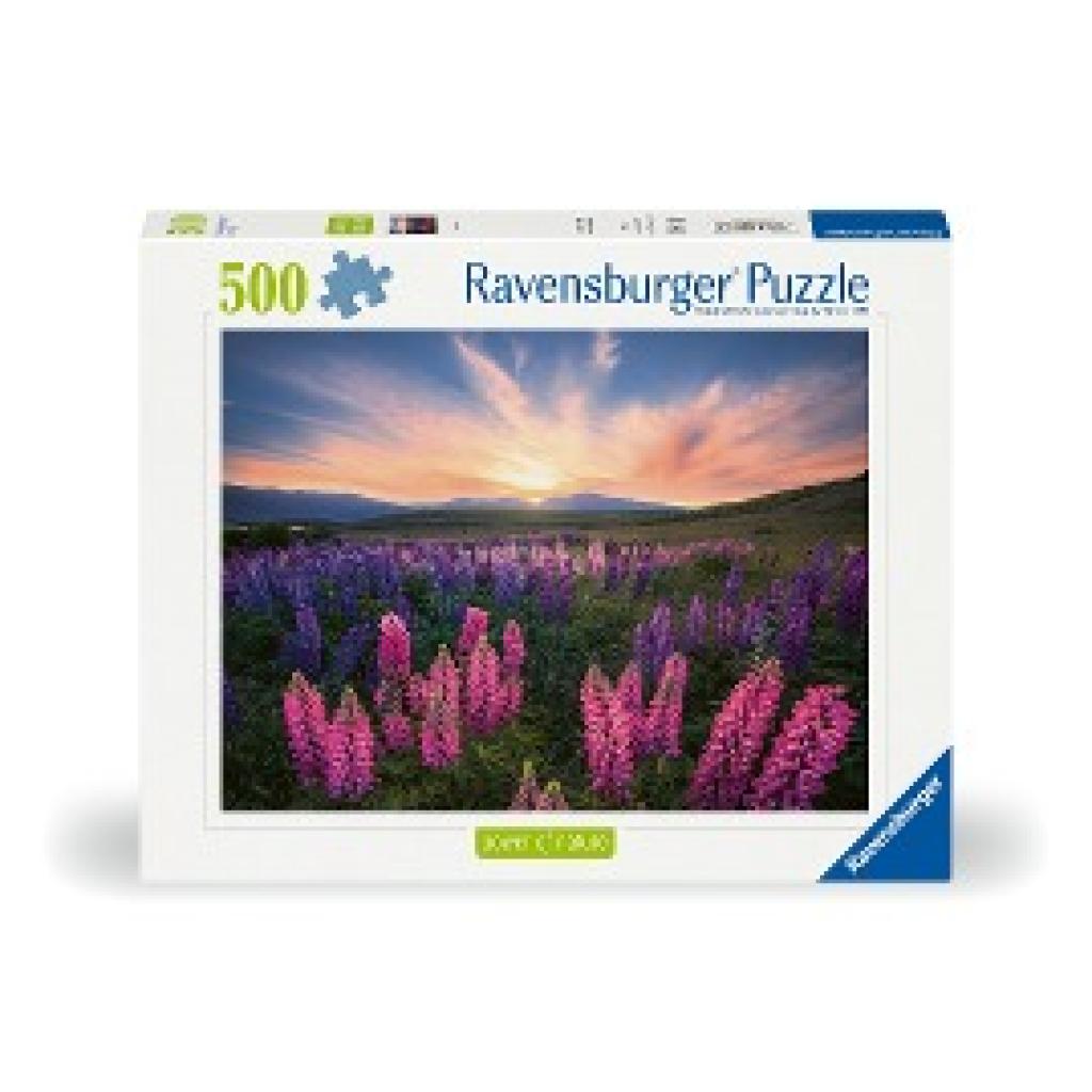 Ravensburger Nature Edition 12000688 - Lupinen - 500 Teile Puzzle für Erwachsene und Kinder ab 12 Jahren
