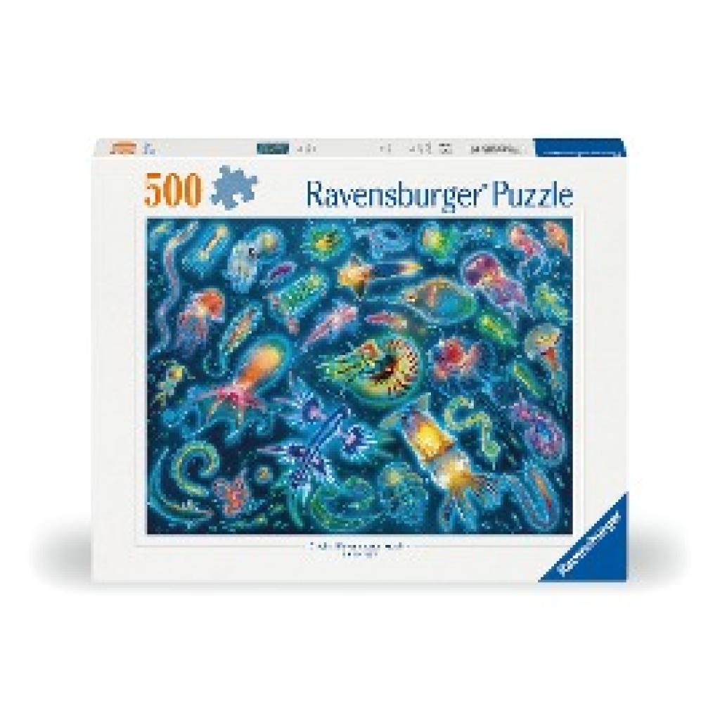 Ravensburger Puzzle 12000362 - Farbenfrohe Quallen - 500 Teile Puzzle für Erwachsene und Kinder ab 12 Jahren
