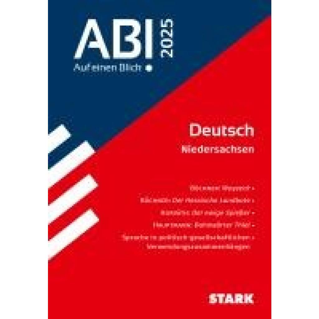 STARK Abi - auf einen Blick! Deutsch Niedersachsen 2025