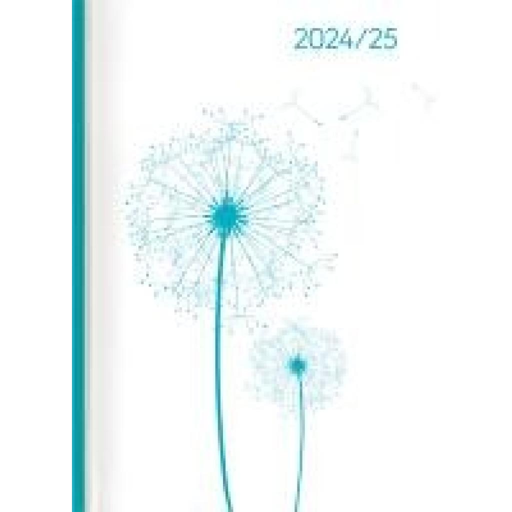 Campustimer Blowballs - A6 Semester-Planer - Studenten-Kalender 2024/2025 - Notiz-Buch - Weekly - Pusteblume - Alpha Edi