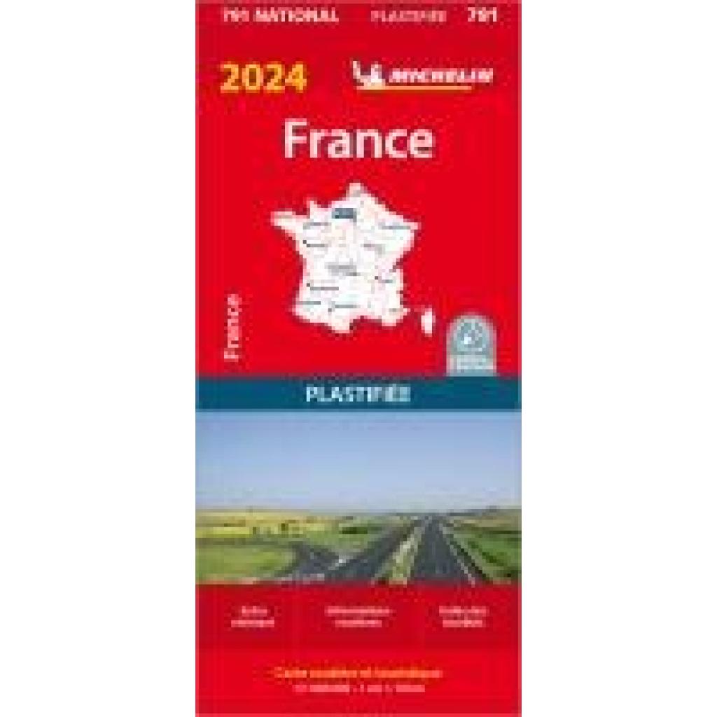 Michelin Frankreich 2024 (plastifiziert)