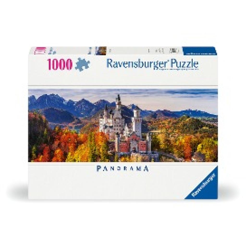 Ravensburger Puzzle 12000445 - Schloss in Bayern - 1000 Teile Puzzle für Erwachsene und Kinder ab 14 Jahren, Puzzle von 