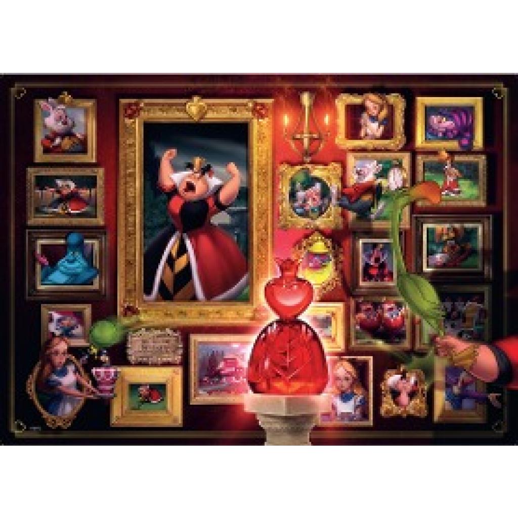 Ravensburger Puzzle 1000 Teile 12000038 - Disney Villainous Herzkönigin - Die beliebten Charaktere aus Alice im Wunderla