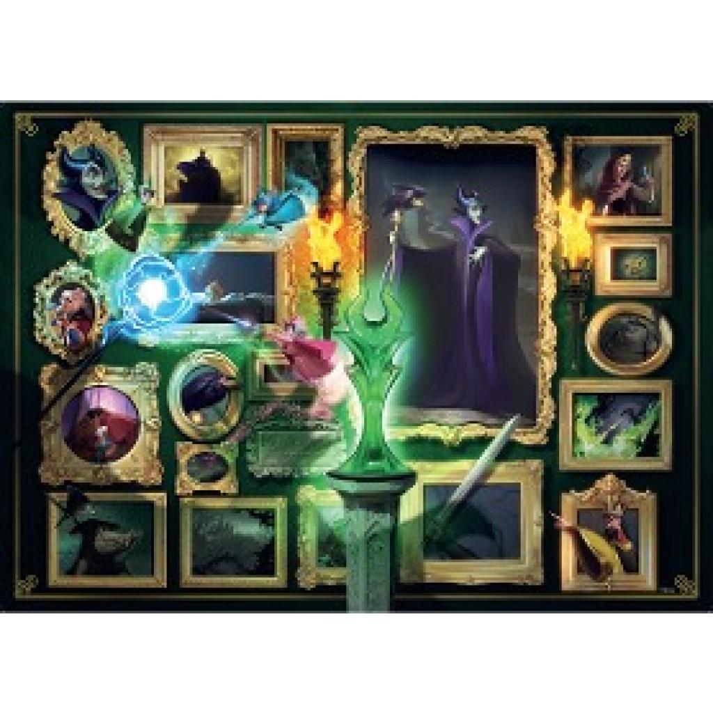 Ravensburger Puzzle 1000 Teile 12000037 - Disney Villainous Maleficent - Die beliebten Charaktere aus Dornröschen als Pu