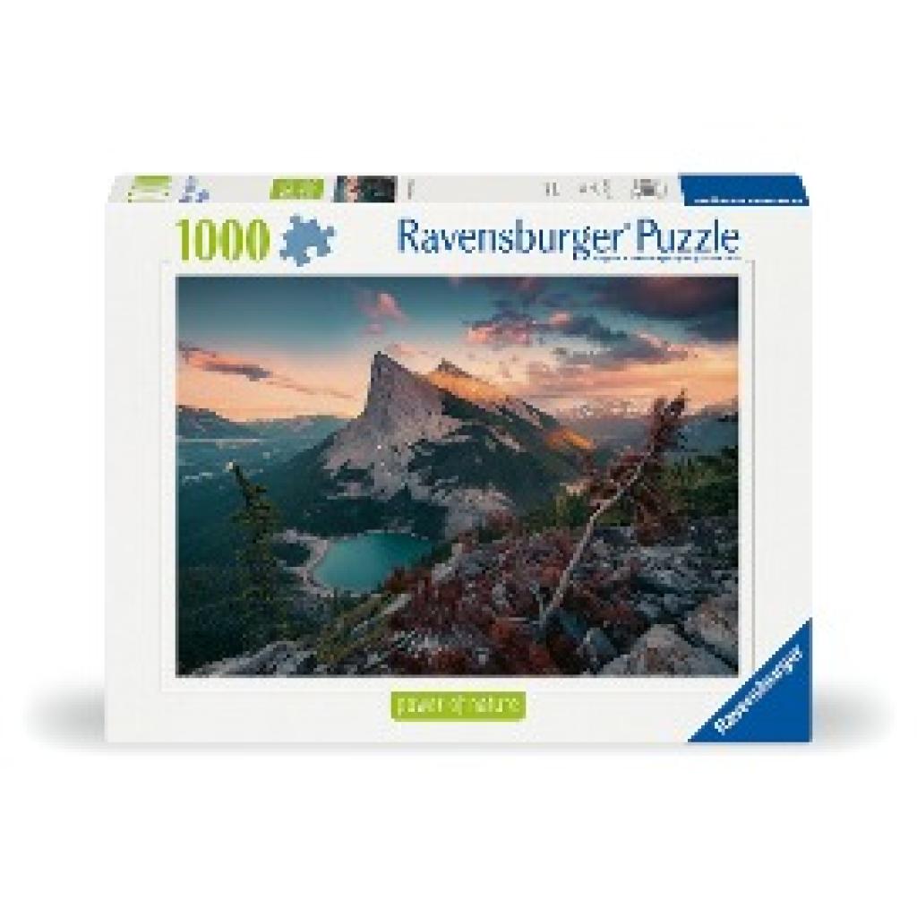 Ravensburger Puzzle 12000033 - Abends in den Rocky Mountains - 1000 Teile Puzzle für Erwachsene und Kinder ab 14 Jahren,