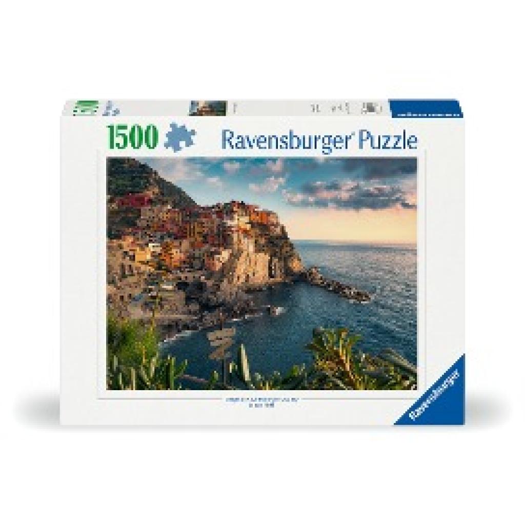 Ravensburger Puzzle 12000705 - Blick auf Cinque Terre - 1500 Teile Puzzle für Erwachsene und Kinder ab 14 Jahren, Puzzle