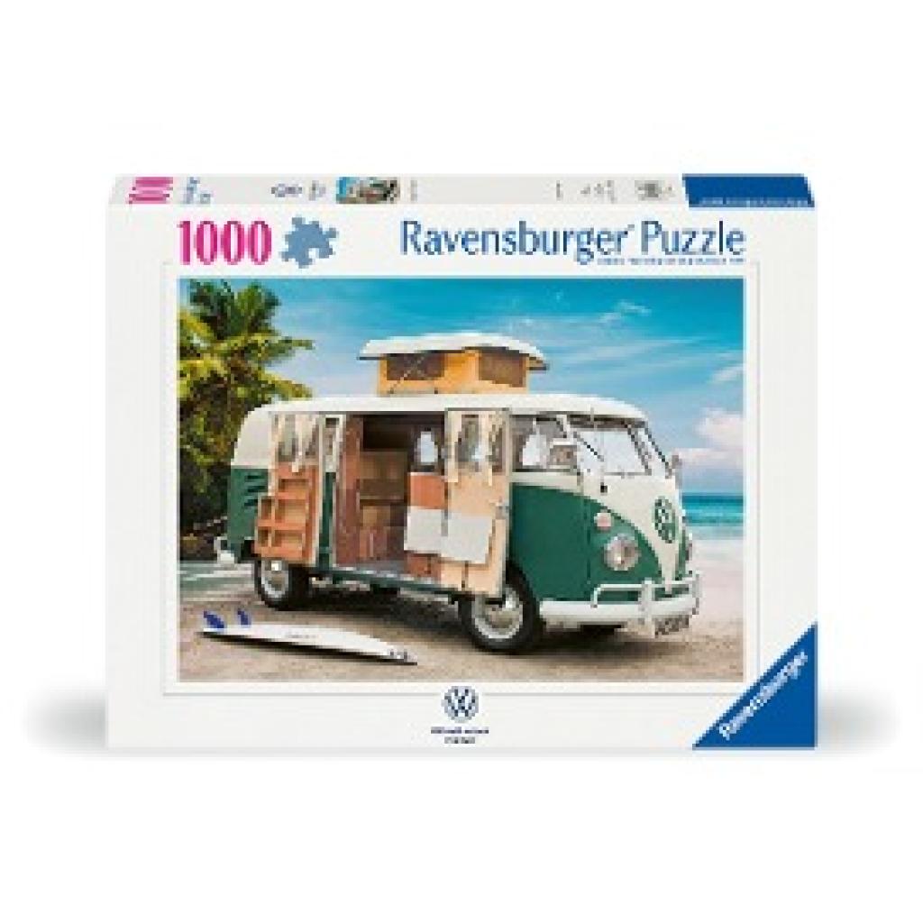 Ravensburger Puzzle 12000579 - Volkswagen T1 Camper Van - 1000 Teile VW Puzzle für Erwachsene und Kinder ab 14 Jahren