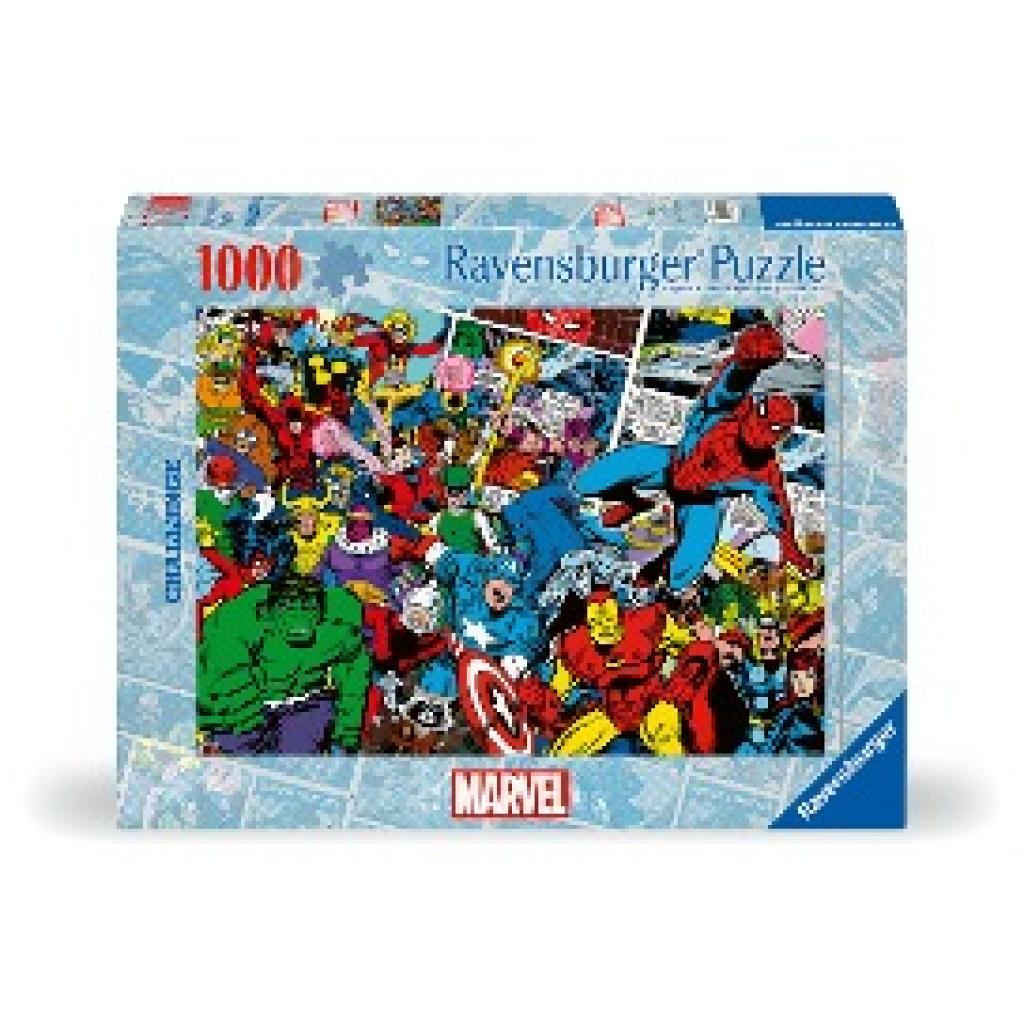 Ravensburger Puzzle 12000510 - Marvel Challenge - 1000 Teile Puzzle für Erwachsene und Kinder ab 14 Jahren