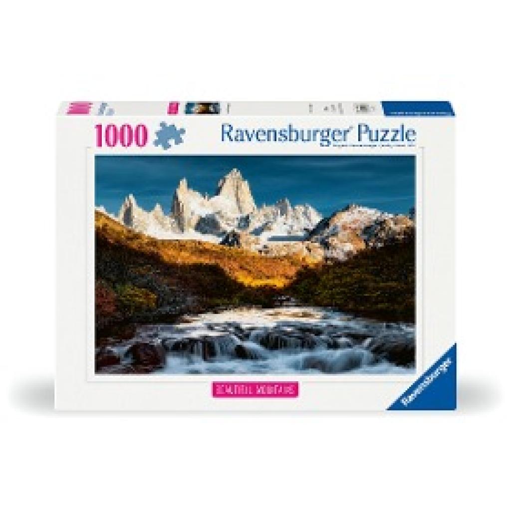 Ravensburger Puzzle 12000253 - Fitz Roy, Patagonien - 1000 Teile Puzzle, Beautiful Mountains Kollektion, für Erwachsene 