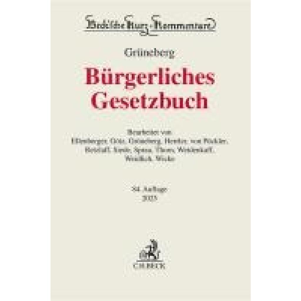 9783406820007 - Bürgerliches Gesetzbuch