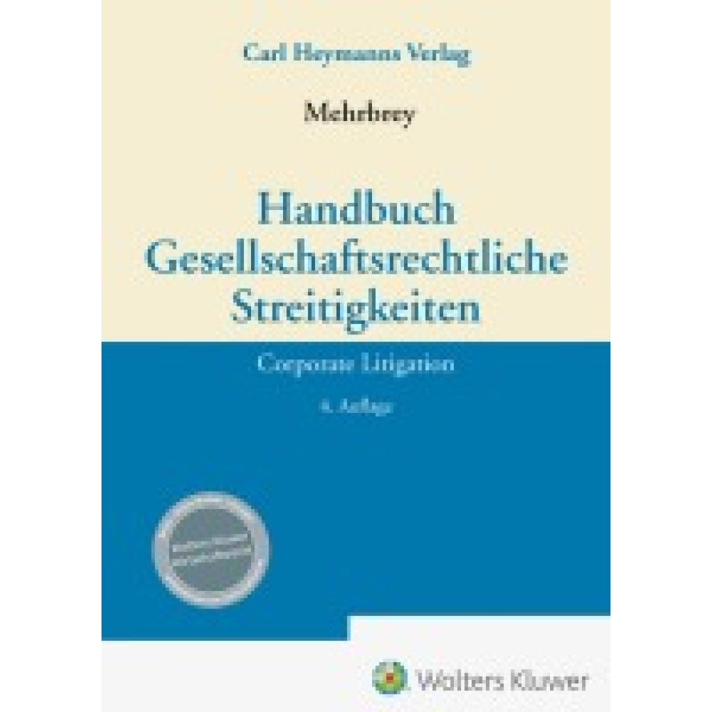 9783452303059 - Handbuch Gesellschaftsrechtliche Streitigkeiten